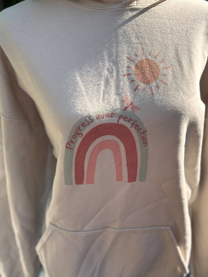 Progress Over Perfection Hoodie for wholesale by Accentuate the Positive