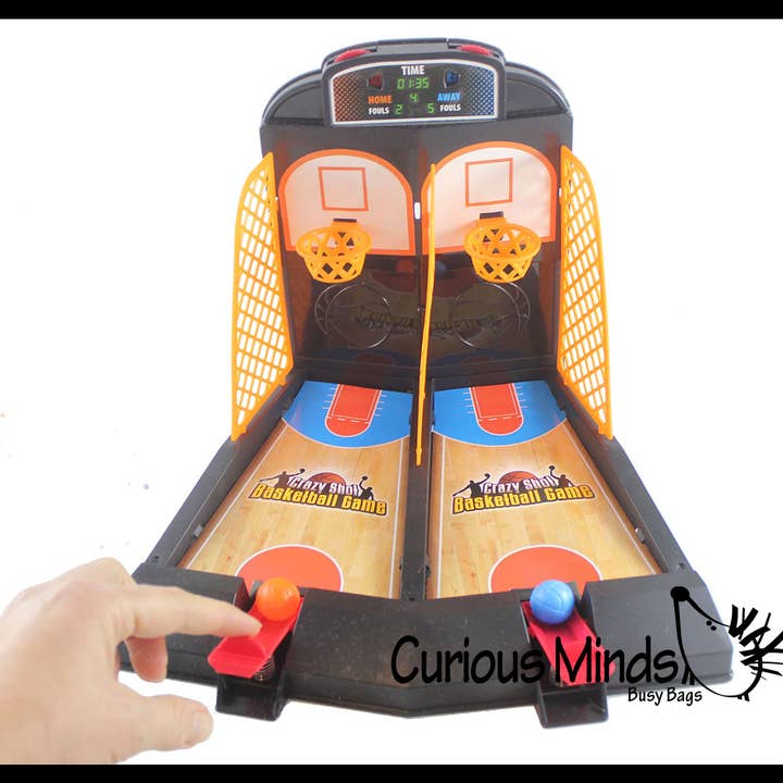 Mini Tabletop Double Shot Basketball Game - Toy Shooting Hoo for wholesale by Curious Minds Toys