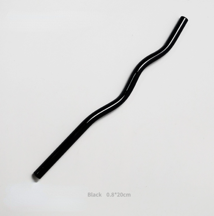IVORE.GROUP (We cover All Import duty) – wholesale Drinking straw – Reusable Wave Glass Straws0