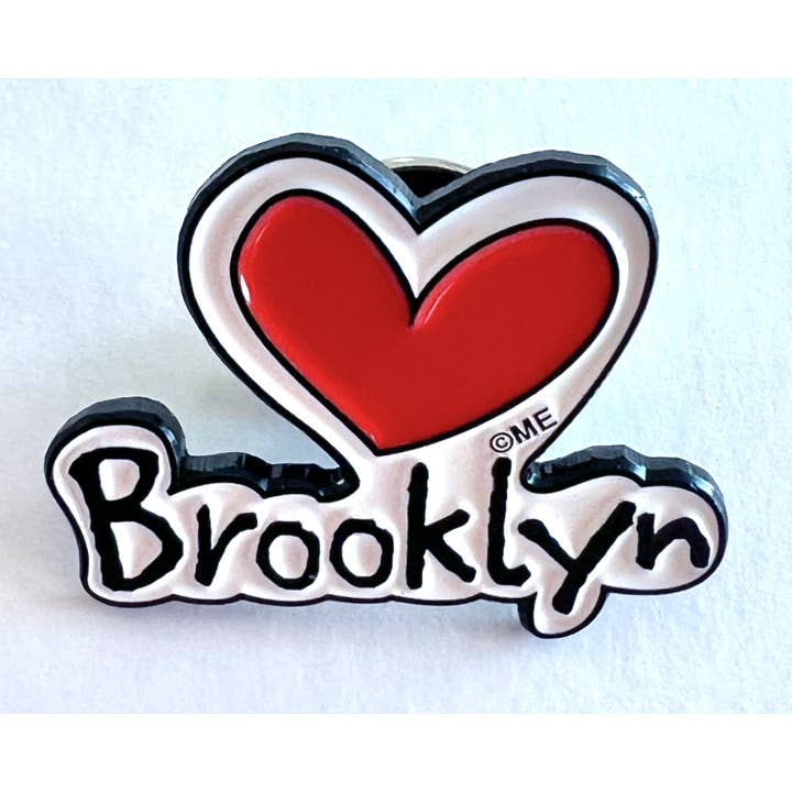 Mary Ellis - Wholesale Lapel Pin/Button - Brooklyn Heart Lapel Pin