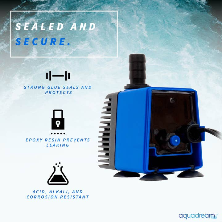 AQUA DREAM - Wholesale Home & Garden - Aqua Dream 320 GPH Adjustable Aquarium Water Pump Powerhead4