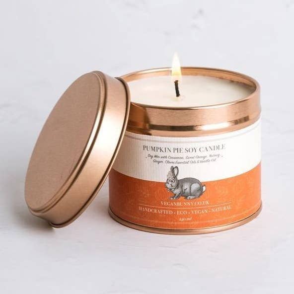 Pumpkin Pie Candle for wholesale by Veganbunny ltd