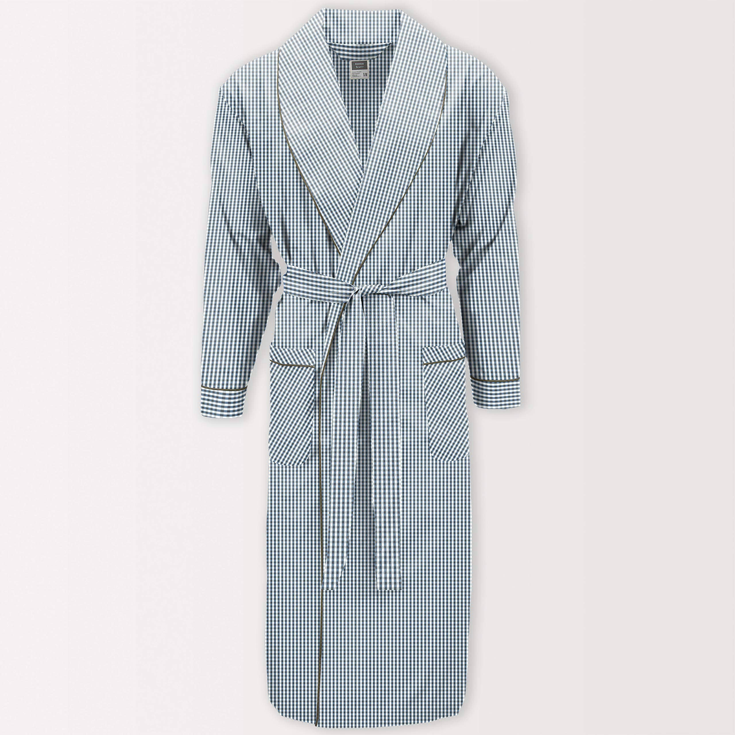 I-Wear Brands - Wholesale Robe - Men's - 2 Pack Men's Woven Cotton Blend Long Lightweight Robe6