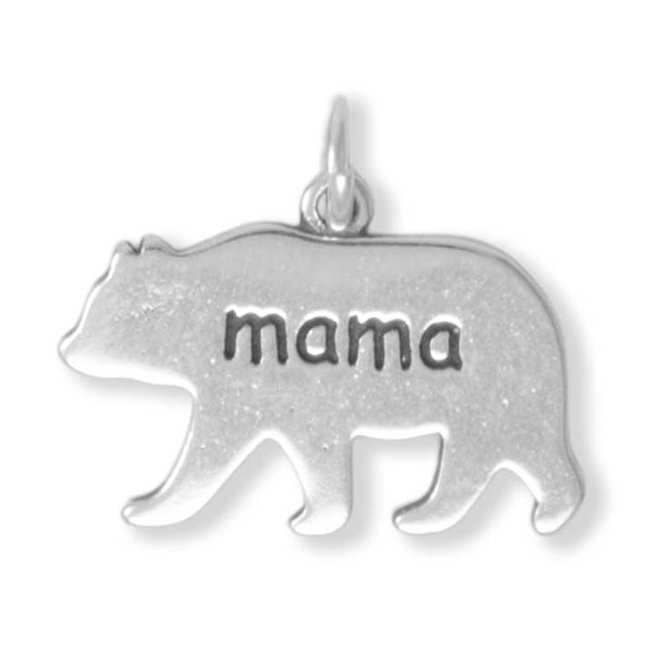 Silber- oder Gold-"Mama"-Bärenanhänger für den Großhandel von Silver Stars Collection