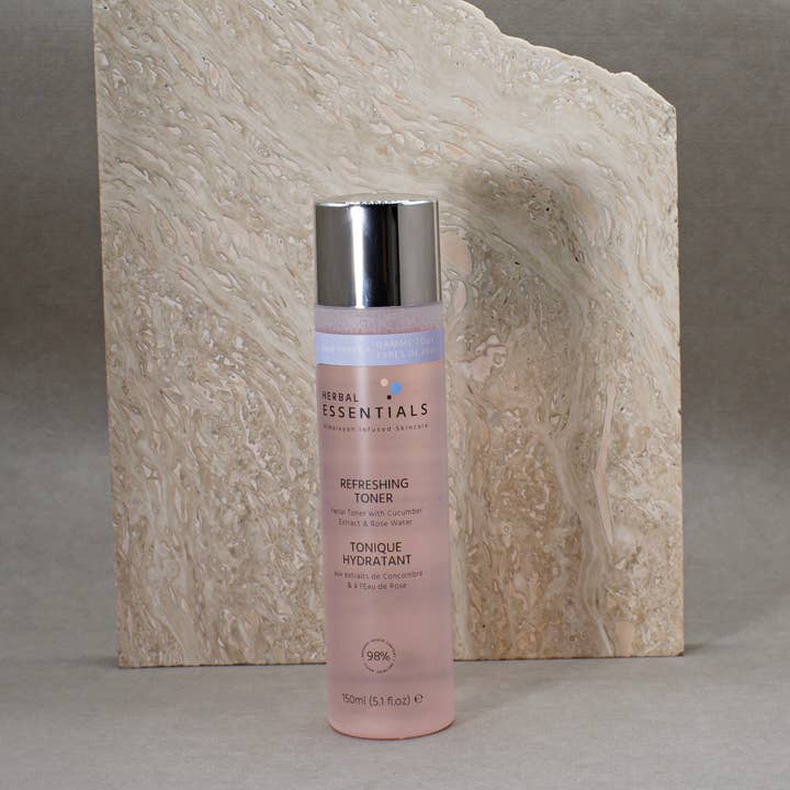 Forfriskende toner med agurkekstrakt og rosenvand for engroshandel hos HERBAL ESSENTIALS