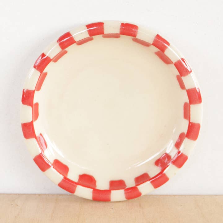 Nightshift Ceramics - Wholesale Jewelry Dish - Ceramic Mini Checkerboard Ring Tray0