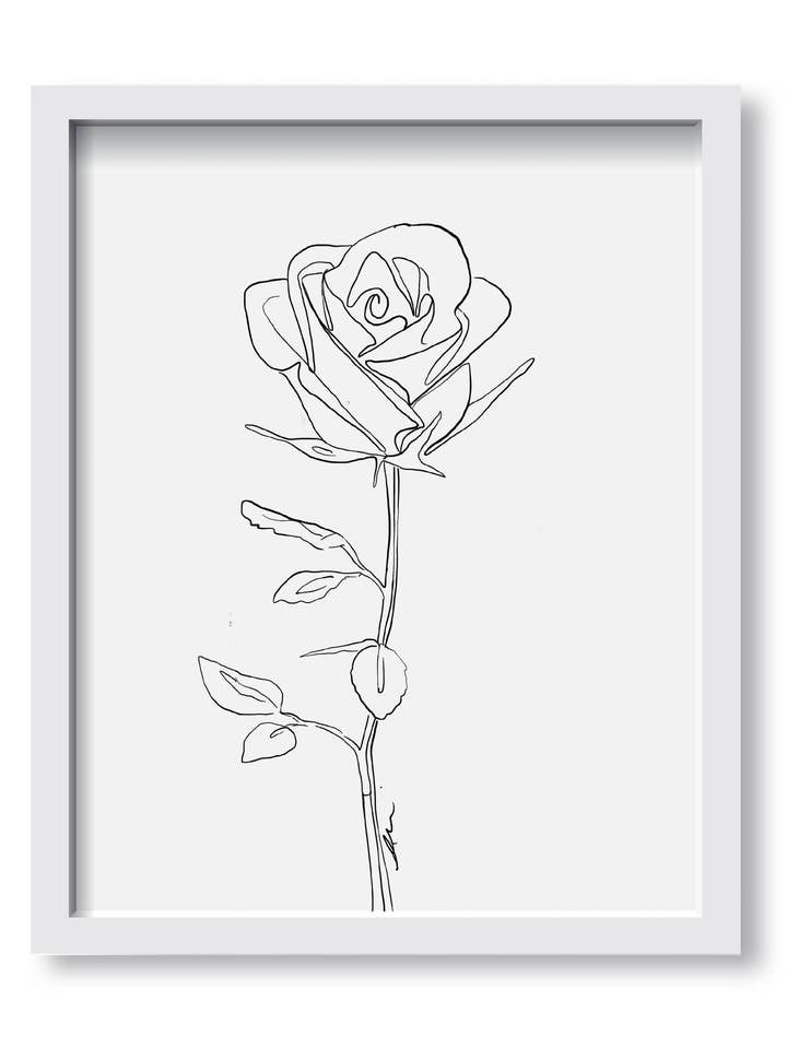 Rose Linje Art Print for engroshandel hos Alison Gordon Studio