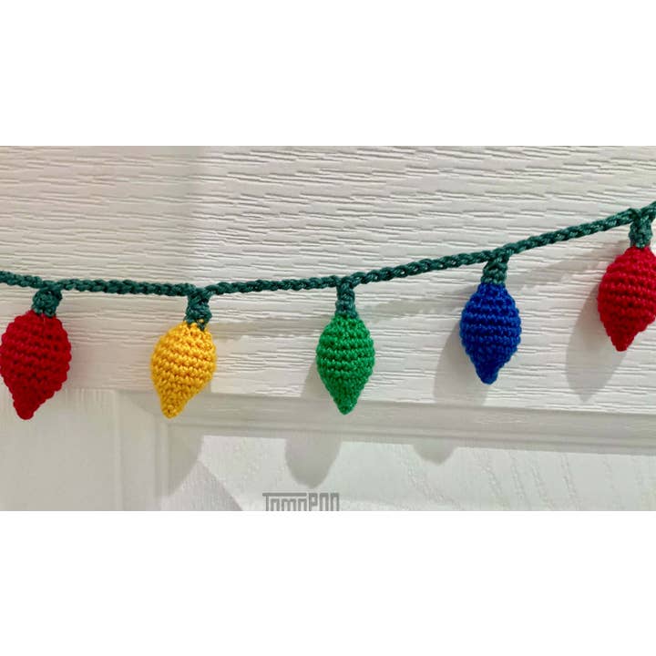 TOMOPOD LLC - Wholesale Bunting/Garland - Crochet Christmas Lights Garland, Christmas Home Decoration