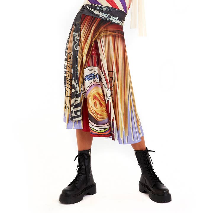 Falda de cintura alta - Taster's Team para venta al por mayor de IPNG Design