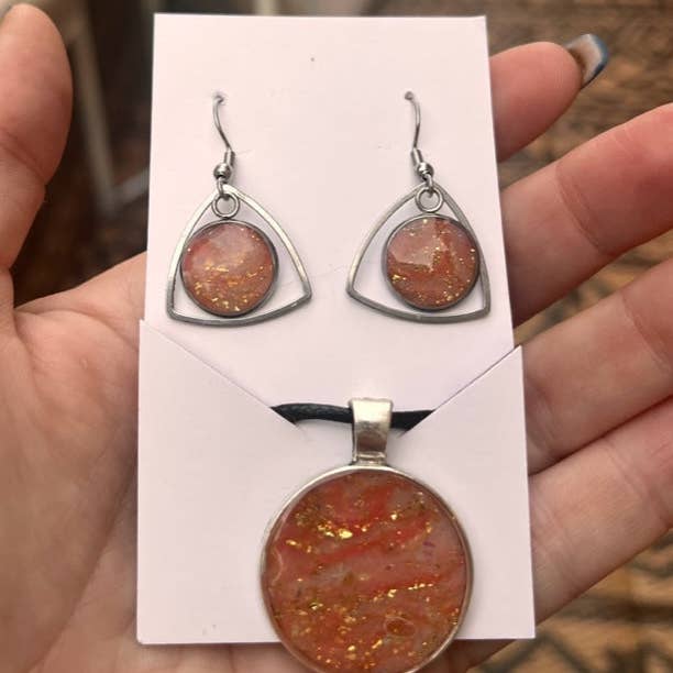 Rose Gold Flecks Set for wholesale by WEARABLES BY B LLC