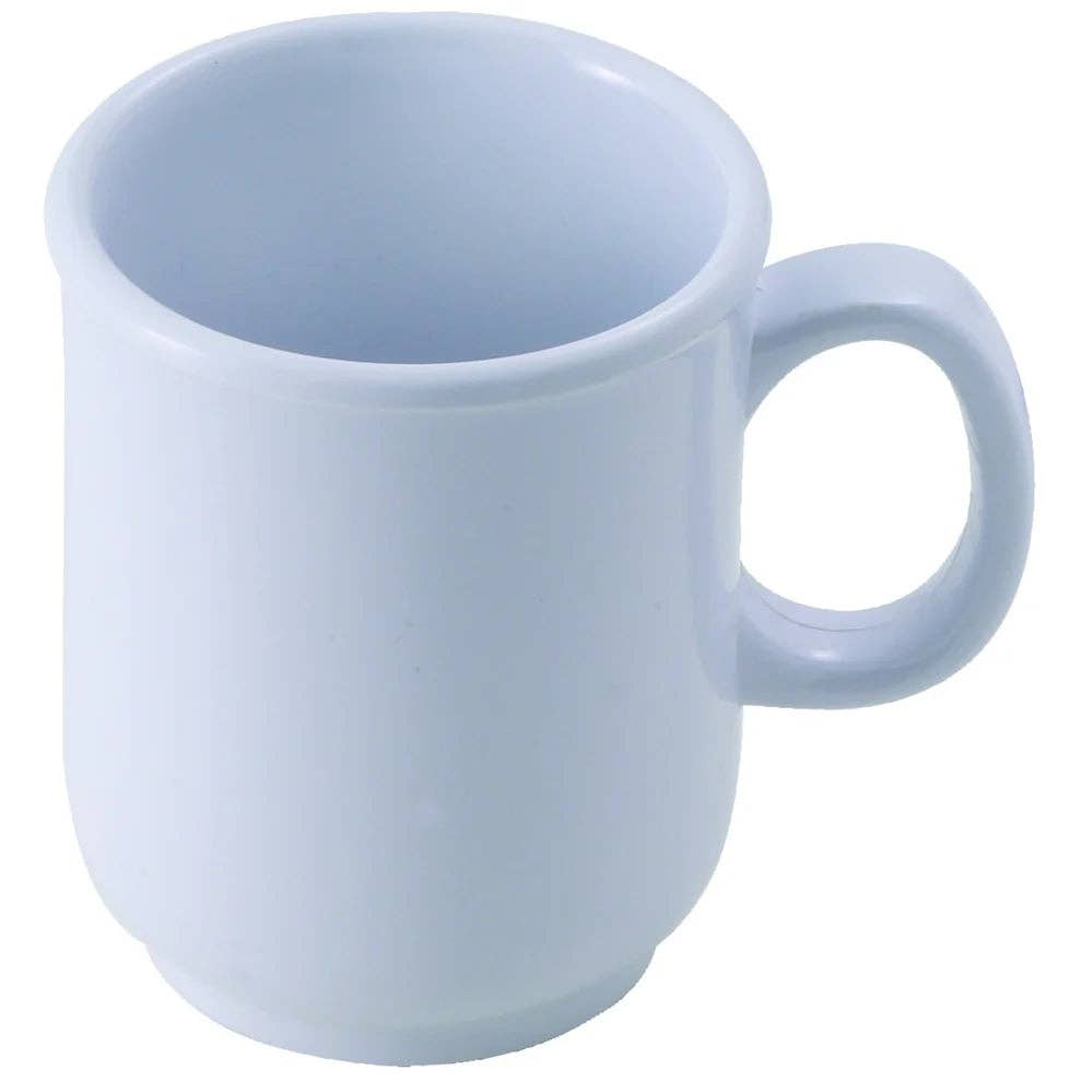EcoQuality - Vente Tasse à café - MMU-8 et MMU-8W Mugs Bulbeux en Mélamine 8oz Tan et Blanc3