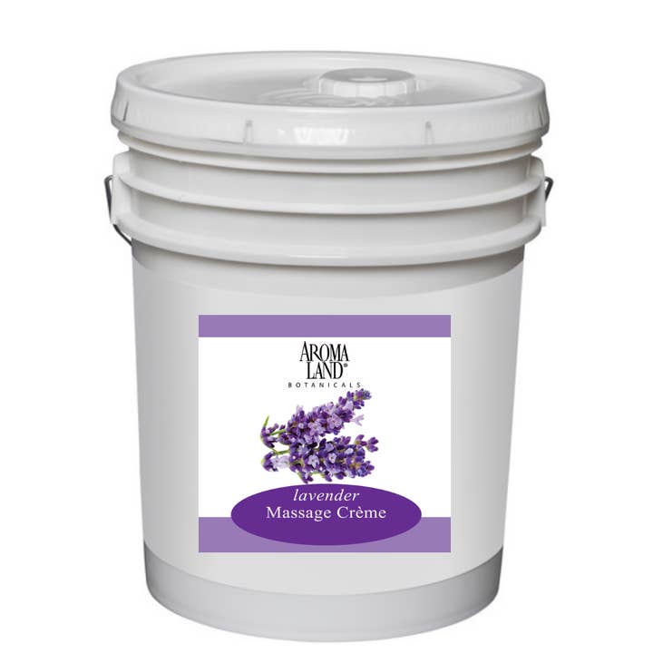 Massage Creme Lavender 1 Gallon for wholesale by AROMALAND INC.