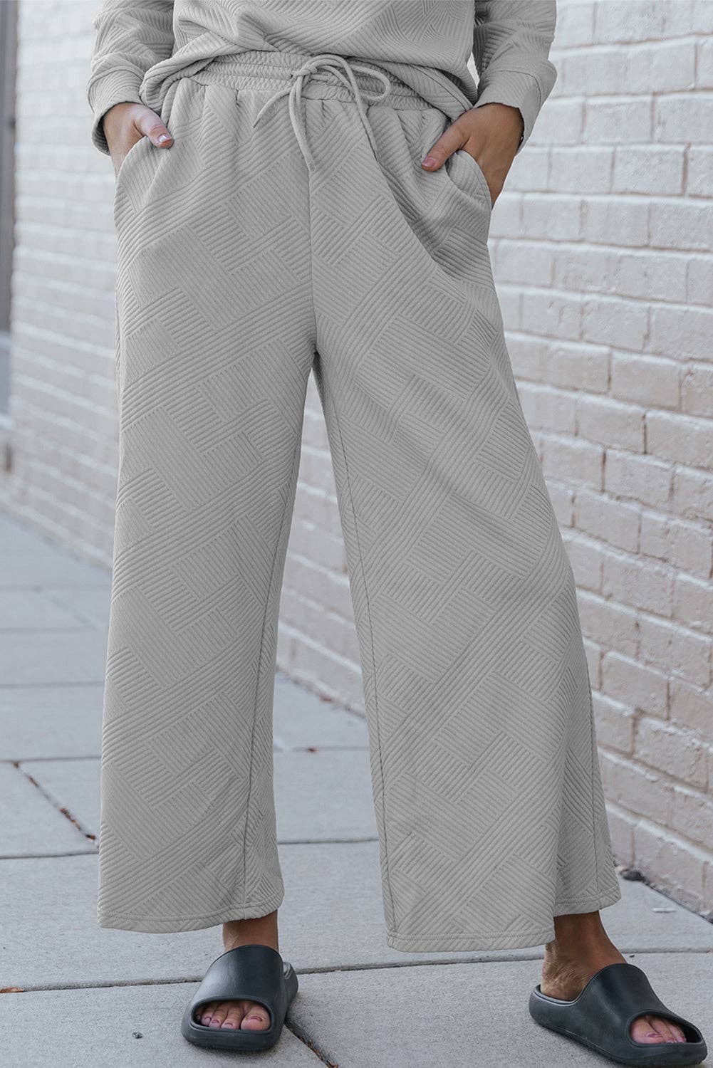 Suhkasana - Wholesale Lounge Set - Women's - Dahlia Ultra Loose Textured 2pcs Slouchy Outfit17