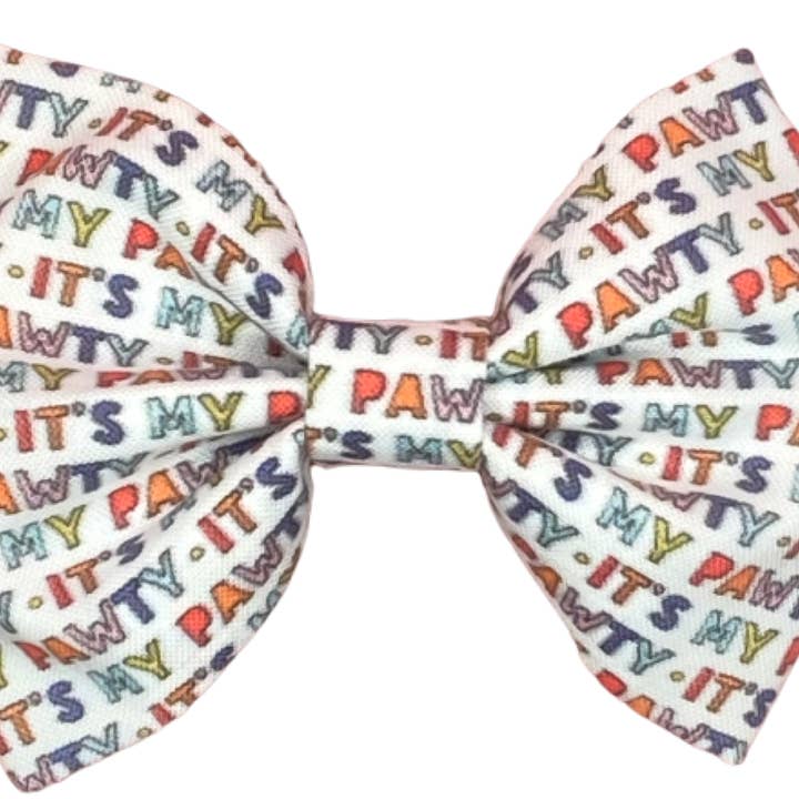 BARKDAY Pawty Dog Bow for wholesale by Cutie Pawtootie