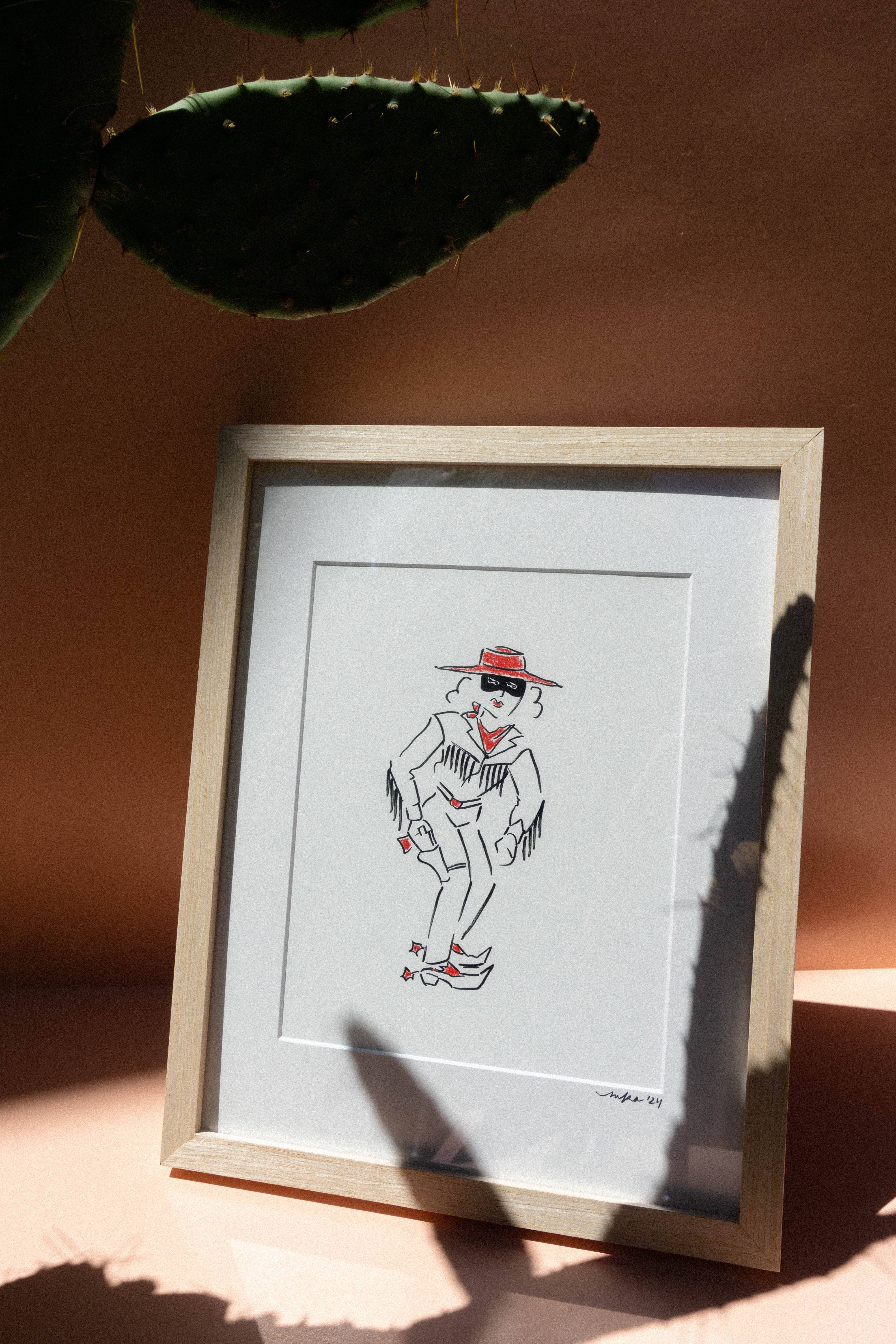 Mel K. Olrich Art - Wholesale Art Print - Western illustration, modern cowgirl wall decor, art print3