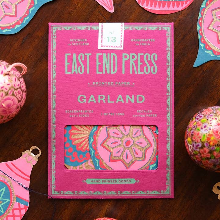 East End Press - Wholesale Bunting/Garland - UK/EU: Baubles Sewn Garland0
