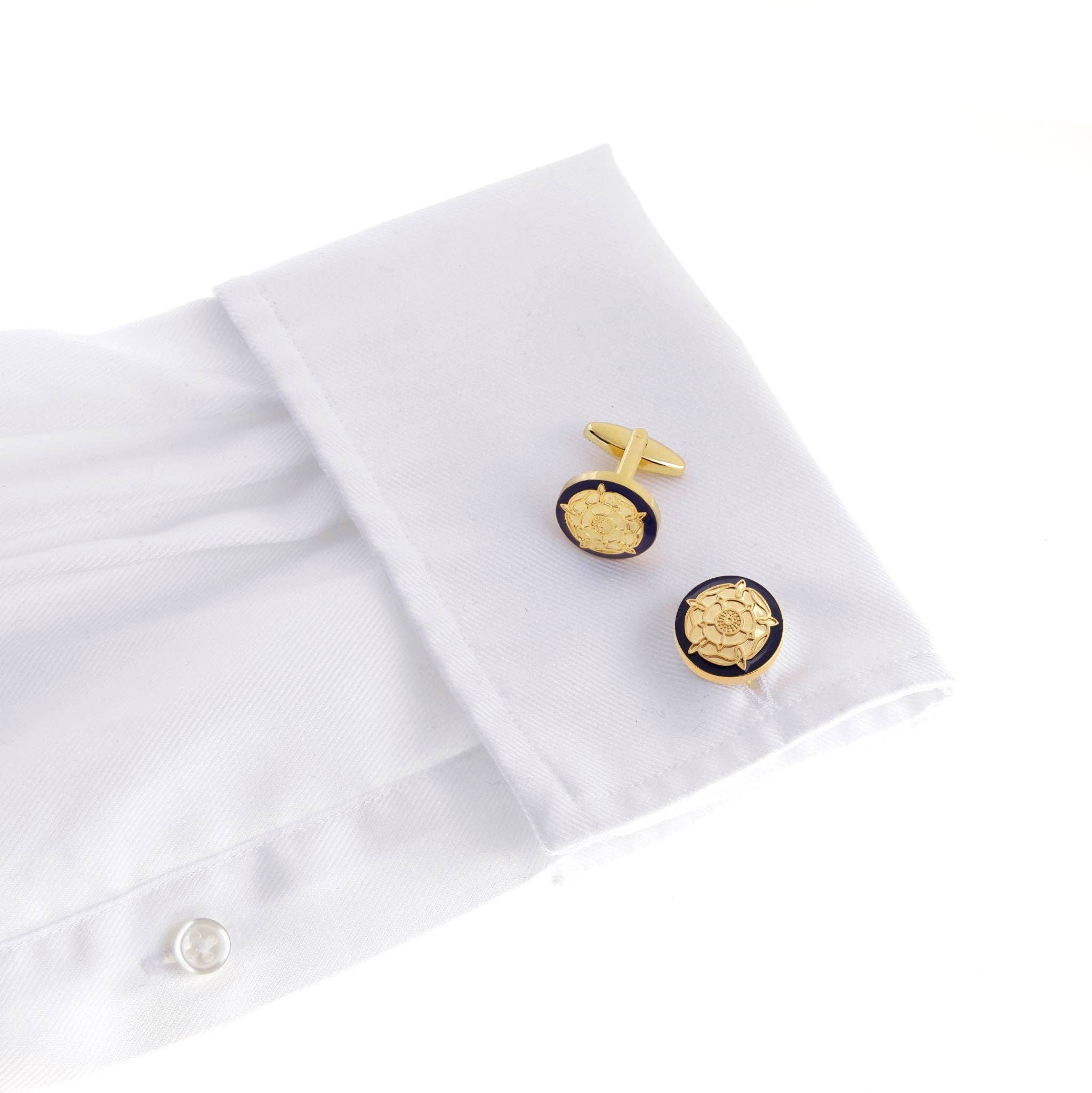Wimbledon Cufflink Company – wholesale Cufflinks – The English Rose Gold Cufflink3