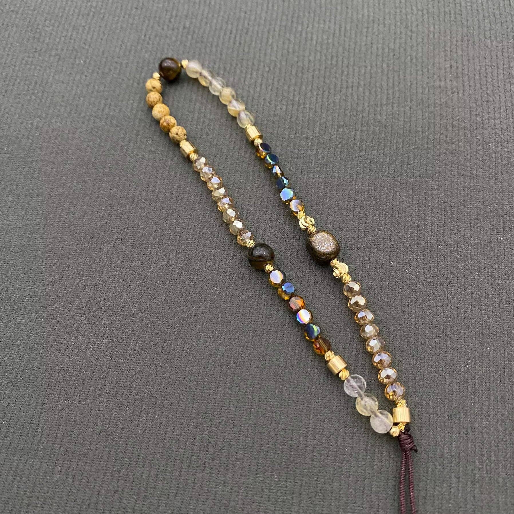 Mio Queena - Wholesale Phonecase Strap - Glass & Stone Beaded Lanyard Mobile Phone Strap2