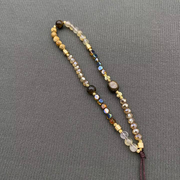 Mio Queena - Wholesale Phonecase Strap - Glass & Stone Beaded Lanyard Mobile Phone Strap2