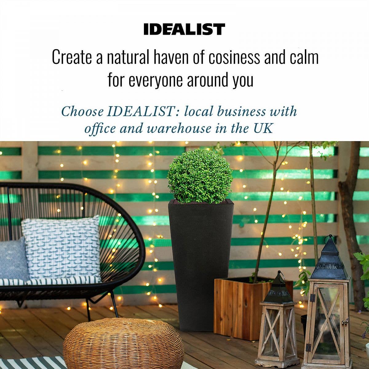 Idealist Lite Fibrestone Planters – wholesale Plant pot – IDEALIST Tall Tapered Contemporary Light Concrete Planter12