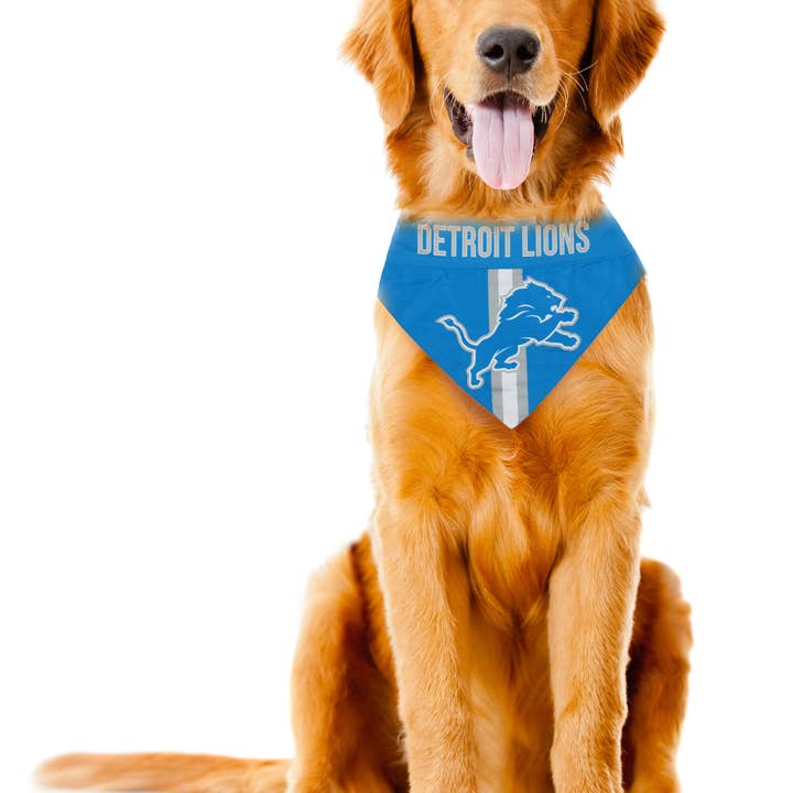 Little Earth Productions - Wholesale Pet Bandana - Dog - NFL Detroit Lions Reversible Pet Bandana