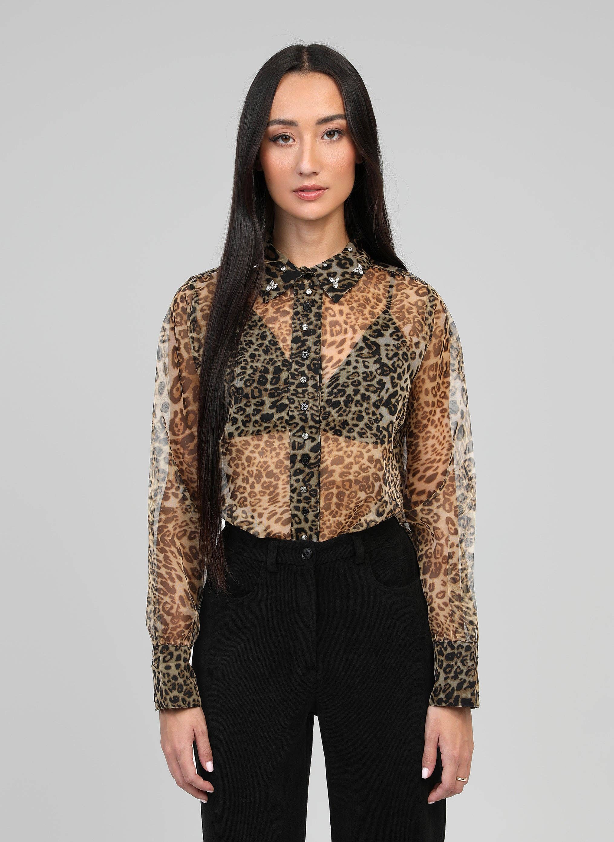 An'ge – wholesale Tröja med knappar – Dam – SOUMALINDA SKJORTA bengali kamel