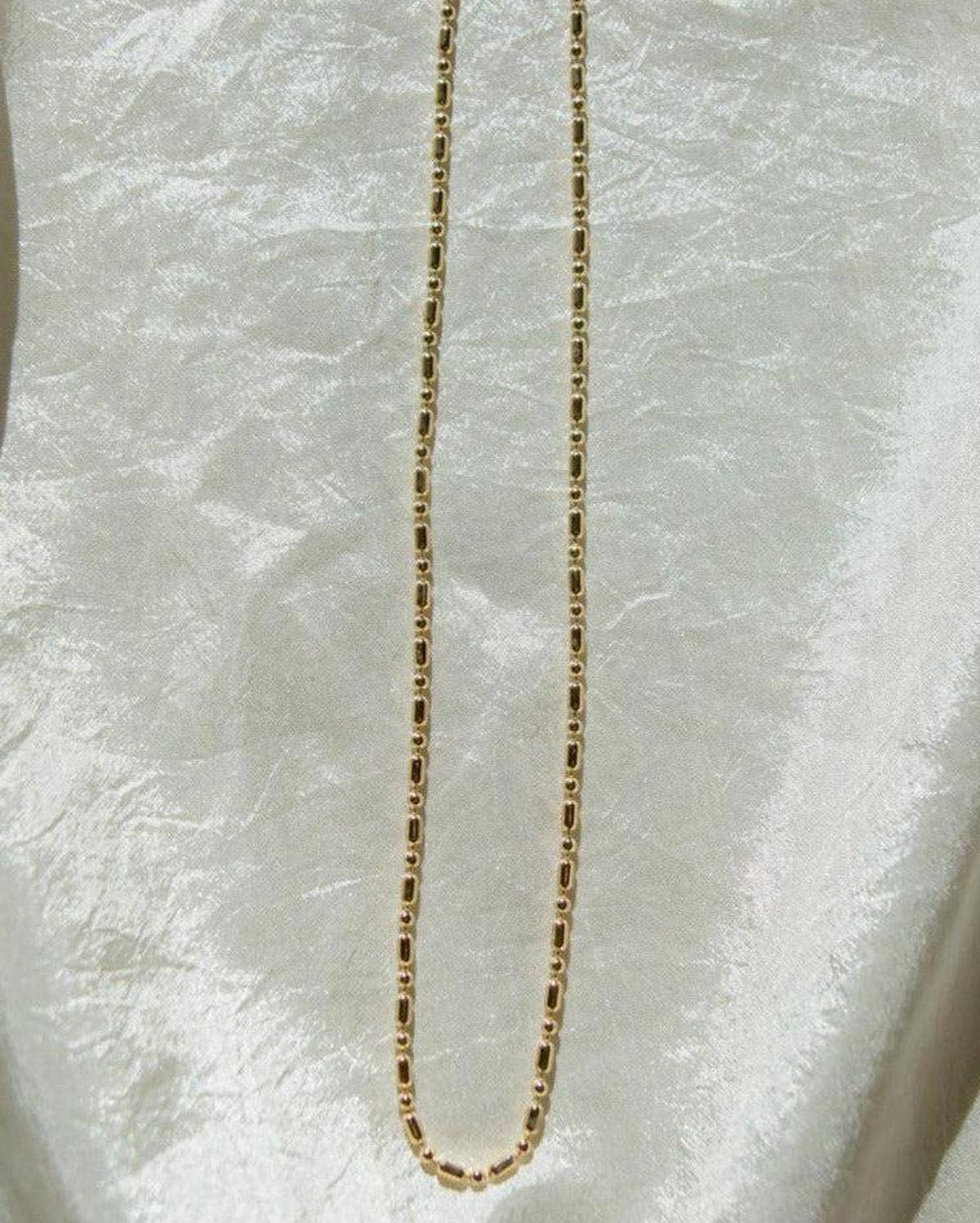 Dea Dia - Wholesale Link & Chain Necklace - Gold Vintage Ball Chain Necklace5