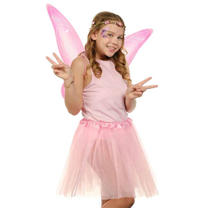 Funcredible - Wholesale Costume - Women's - Pink Fairy Costume Accessories Set Fairy Wings, Fairy Crown8