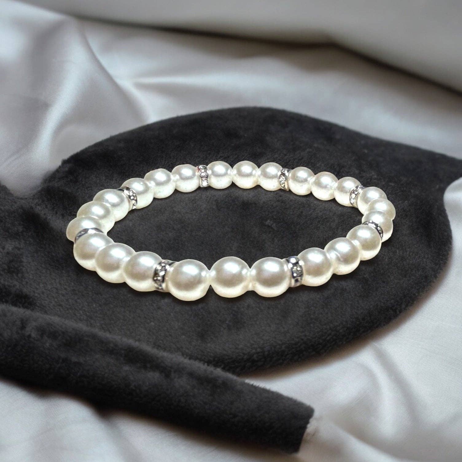 Supr Nova Wrists - Wholesale Beaded Bracelet - Pearls and Rhinestones1