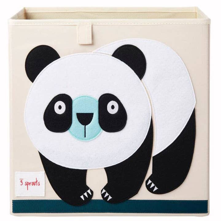 3 Sprouts - Wholesale Toy Storage Box - Kids & Baby - Toy Storage Cube - 13" - Panda