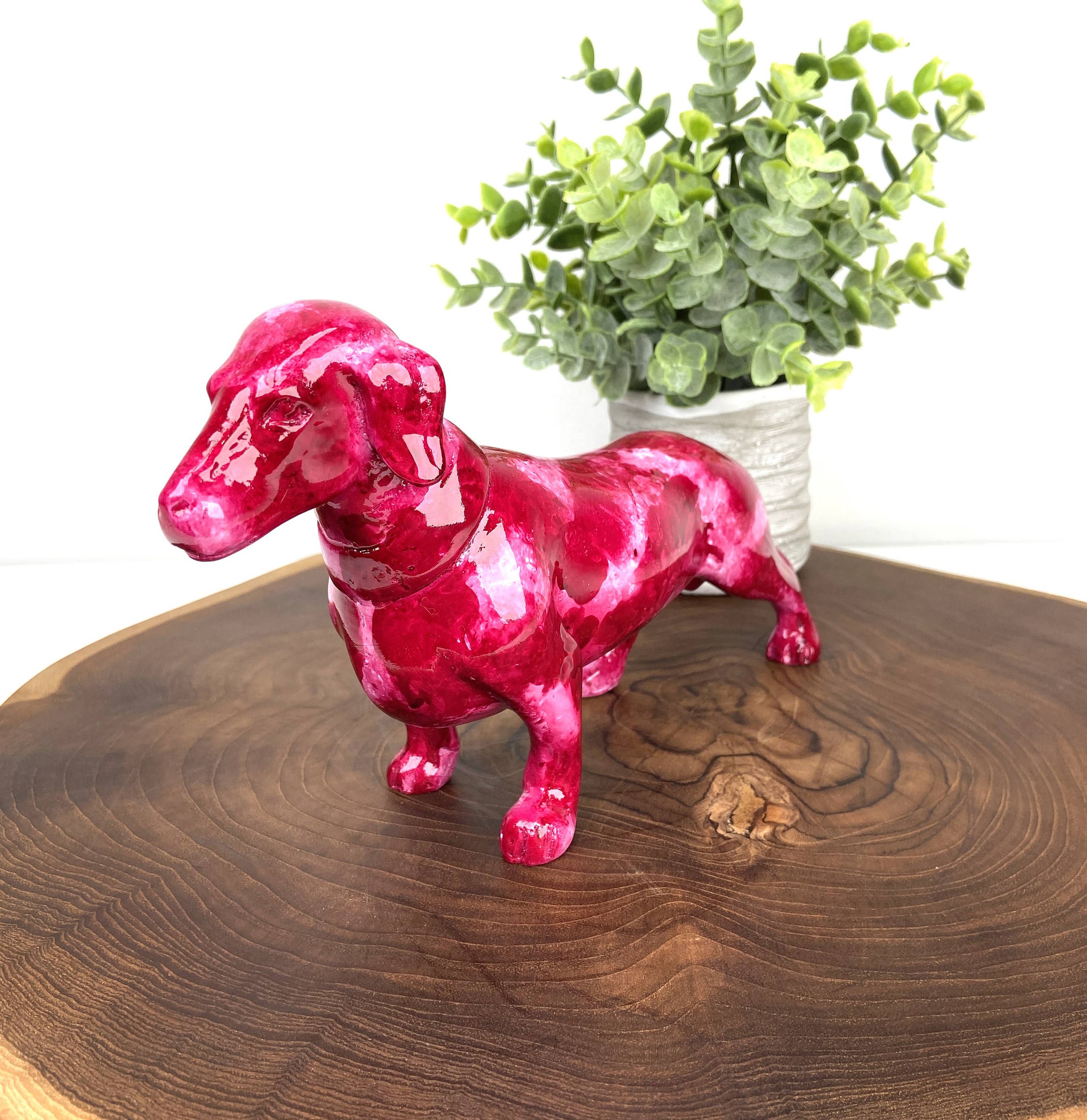 baligood - Wholesale Decorative Figurine - MINI DACHSHUND STATUE, Dog Lover Statue, Dachshund Statue Garden, Doxie Porch4
