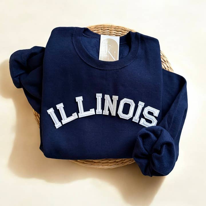 ILLINOIS Sweatshirt, Illinois Made Products, Illinois Brands for wholesale by Threads And Needles, INC.