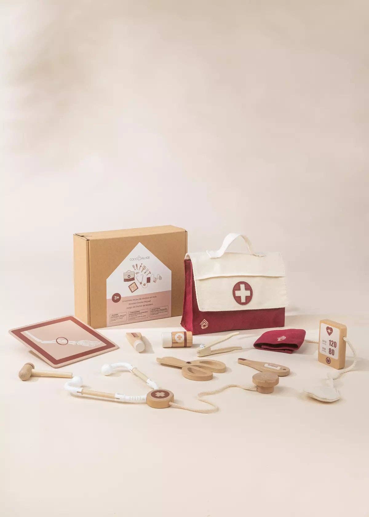 Coco Village – wholesale Toy set – Kids – Wooden Doctor Playset10