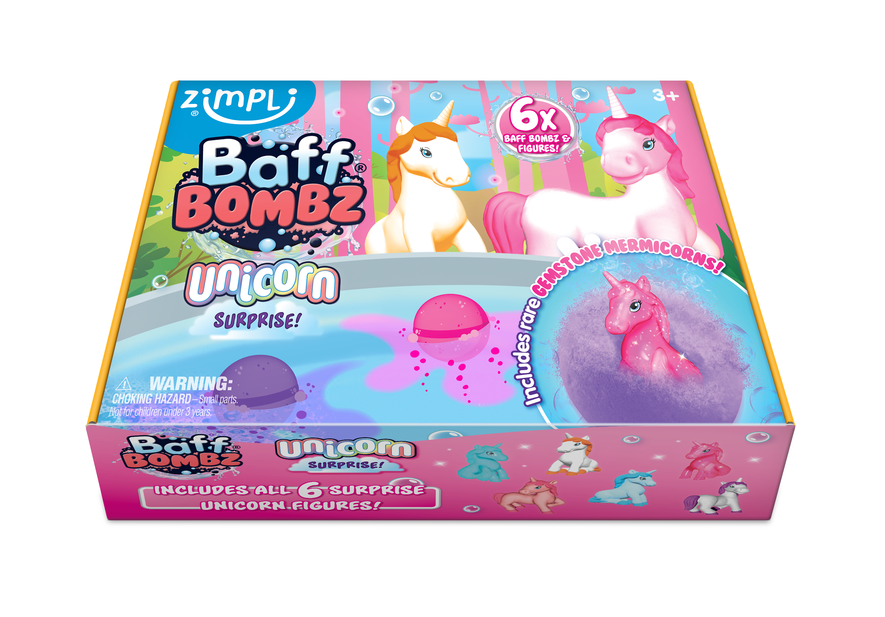 Zimpli Kids – wholesale Bath bomb/fizz – Zimpli 6x Baff Bombz Unicorn Surprise Collectible Bath Bomb7