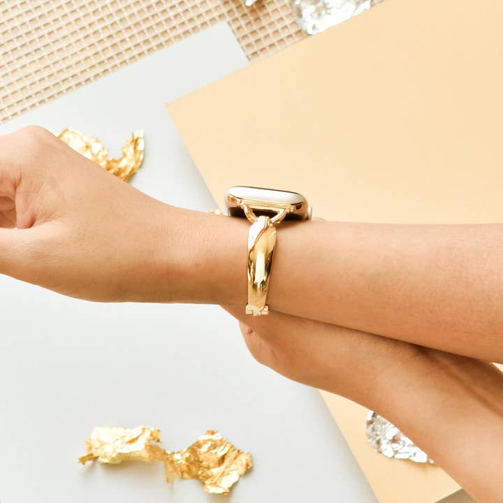 Cinturino Apple Watch Bangle - Oro per la vendita all'ingrosso da parte di Coconut Lane