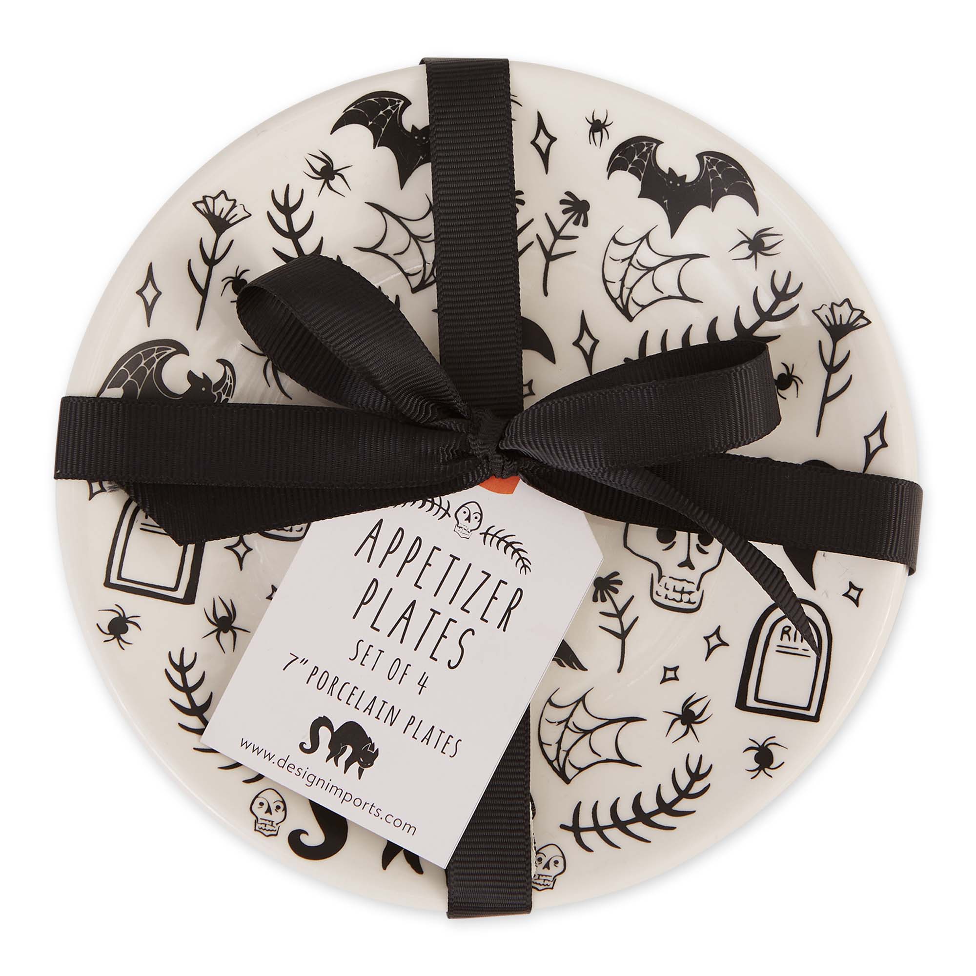 Design Imports - Wholesale Appetizer Serveware - Black Magic Appetizer Plate Set of 41