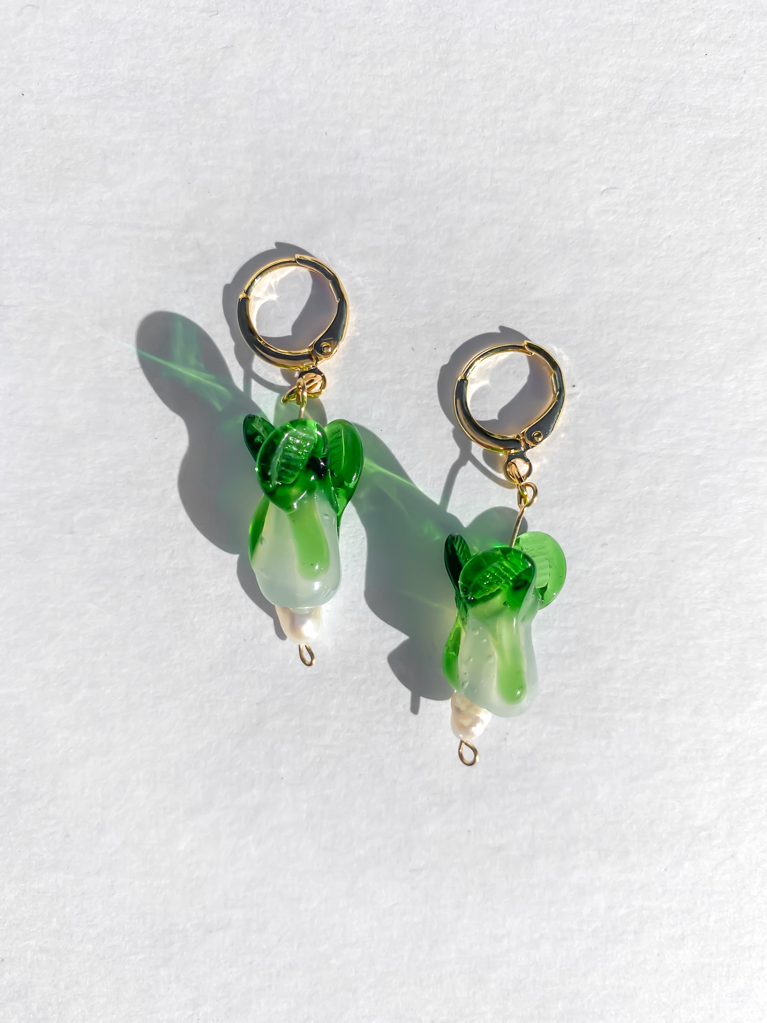 Lotus Haus Studio - Wholesale Huggie Earrings - Bok Choy Huggies1