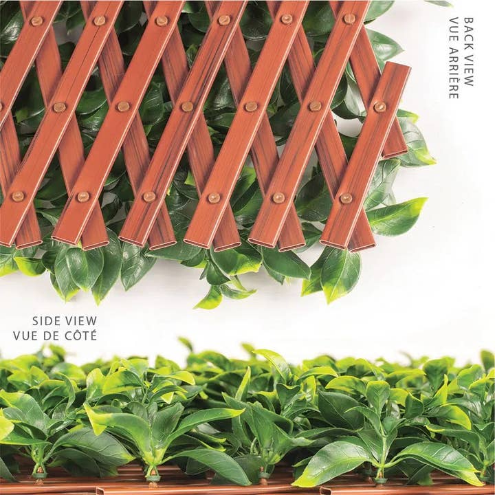 Designer Plants - Wholesale Trellis - Expandable Faux Jasmine Trellis Privacy Fence (Variable Size) UV Resistant 72" x 36"