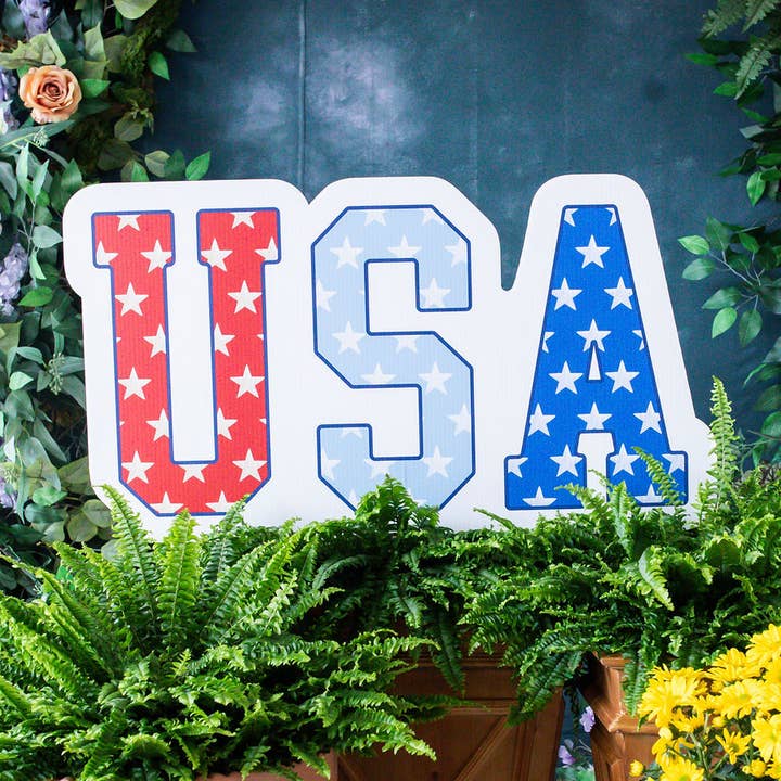 Grouped USA Garden Stake for wholesale by Songbird Grove Collection