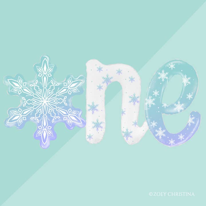 Zoey Christina - Wholesale Balloon - ONE Snowflake Winter Theme balloon1