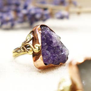 Purchase Wholesale raw gemstone ring. Free Returns Net 60 Terms