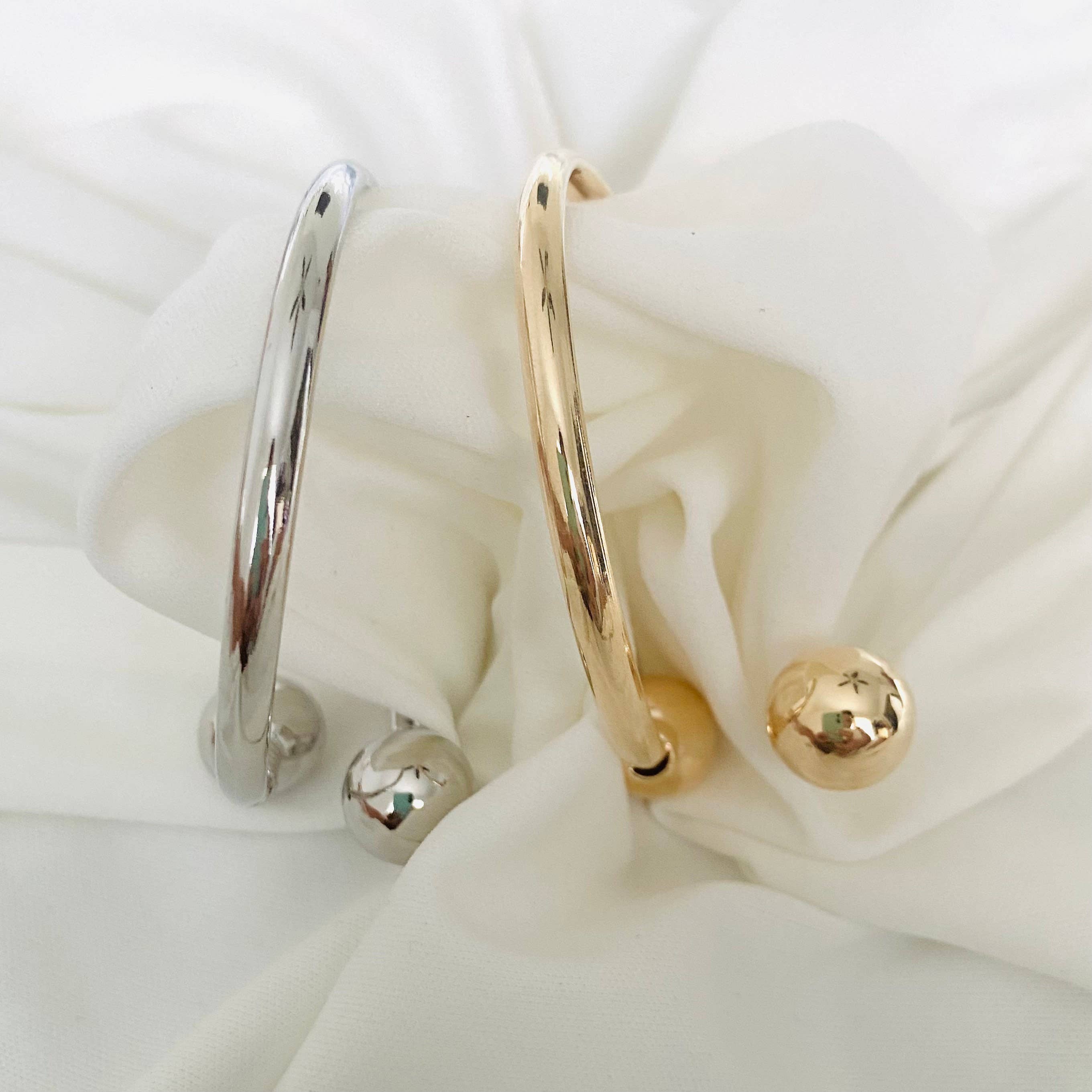 Housegoldjewelry – Engroshandel Manchetarmbånd – Dobbelt bolden armbånd, åben Cuff armbånd, bolden ende Cuff armbånd2