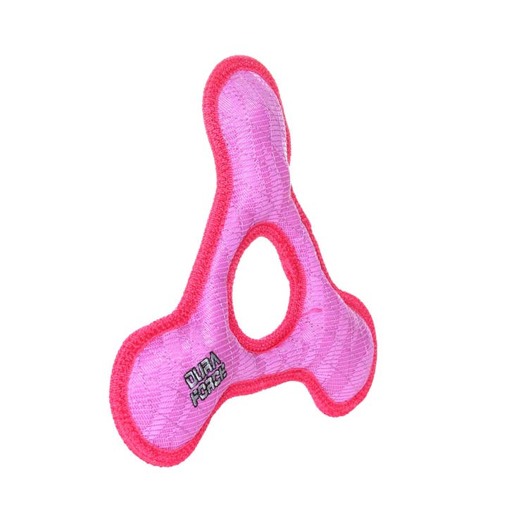 Tuffy Dog Toys - VIP Products - Wholesale Pet Squeaky Toy - Dog - DuraForce Triangle Ring - Pink, Durable, Squeaky Dog Toy2