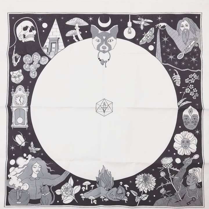 Universe Print Tarot Mat for Card Spreads for wholesale by The Fox Tarot