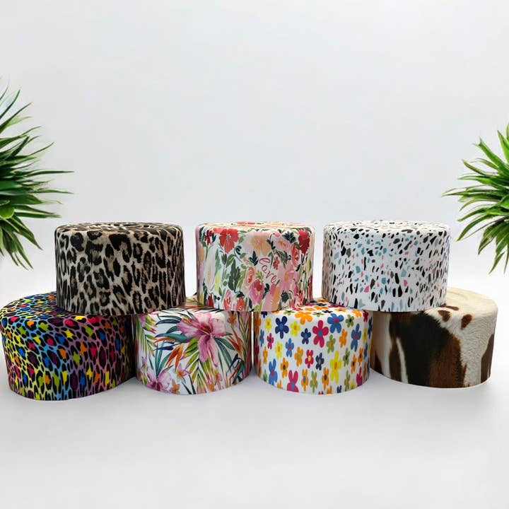 Print 7.0cm Silicone Tumbler Boot for wholesale by Olive Lane Accessories