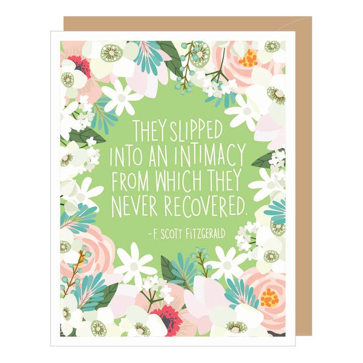 F. Scott Fitzgerald Quote Wedding Card for wholesale by Apartment 2 Cards
