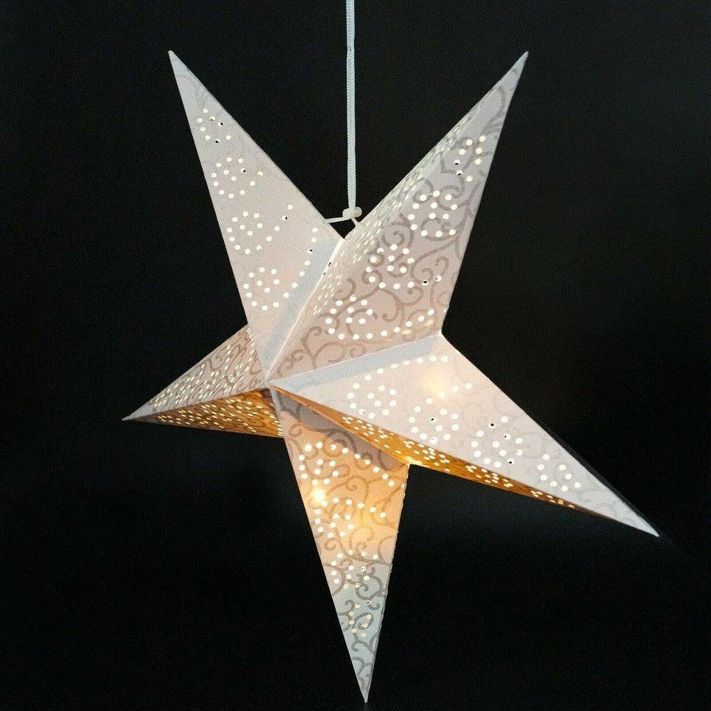 Black Qubd - Wholesale Christmas Decoration - Large LED Festive Hanging Stars2