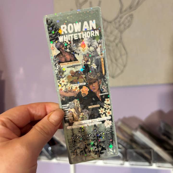 Segnalibro in cartoncino Rowan Whitethorn Collage per la vendita all'ingrosso da parte di Awfullynerdy.co