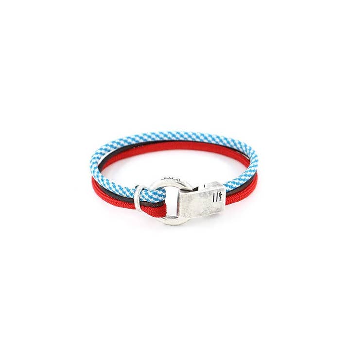 Men's Bracelet | Ribeira Silver - triple rouge&bleu for wholesale by Être - Bracelets & Accessories