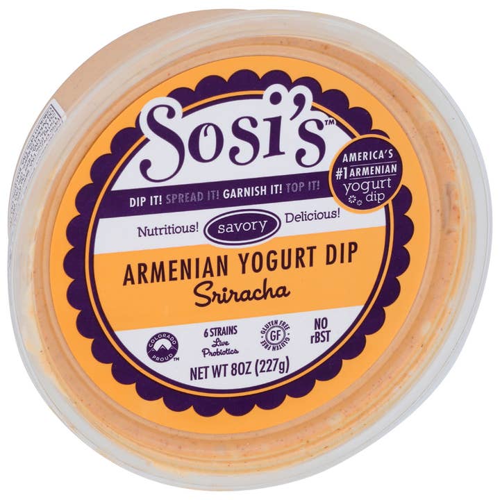 Armenian Yogurt Dip - Sriracha for wholesale by Sosi's